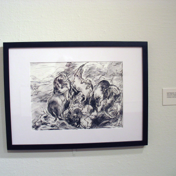 Lion Hunt (after Daubigny after Delacroix)